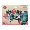 Set de 5 Globos Foil Temáticos