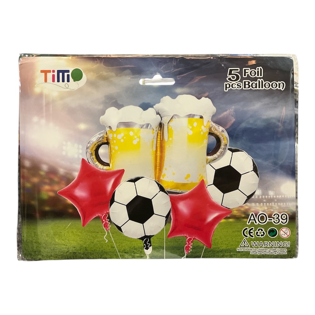 Set de 5 Globos Foil Temáticos