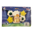 Set de 5 Globos Foil Temáticos