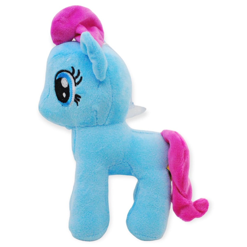 Peluche Caballito Coloritin Azul Ch Izquierda
