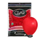 Globo Latex Q'Wao 12" Clásico 100pz Rojo