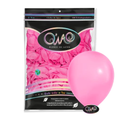 Globo Latex Q'Wao 12" Clásico 100pz Rosa