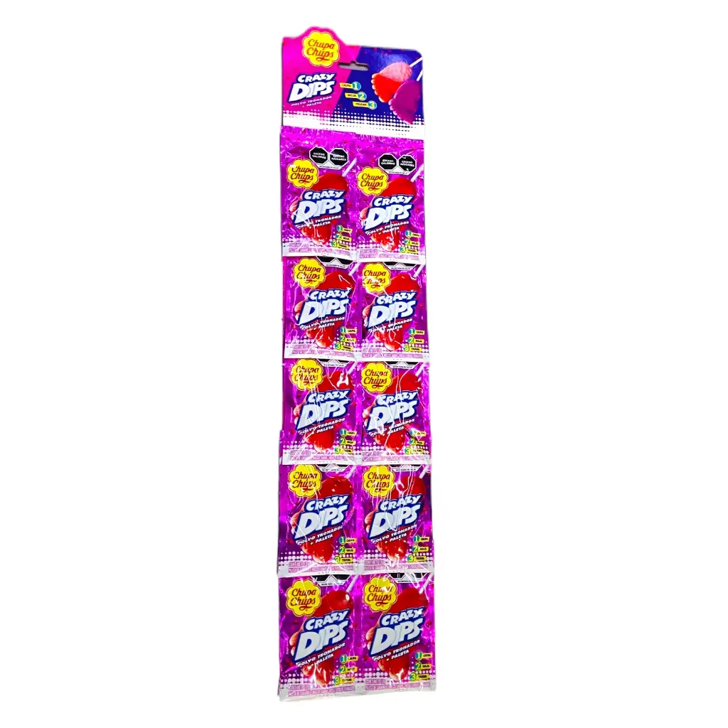 Blister Paleta Chupa Chups Crazy Uva 120g 10pzs